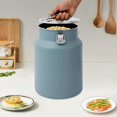 thumbnail image 4 of Rice Storage Container, Stainless Steel Airtight Canister 3.2Gal Canisters Container with Lids Locking Clamp, 12L Bucket Food Storage Containers Airtight for Rice Flour Grain Coffee Bean (Blue), 4 of 9