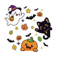thumbnail image 2 of Halloween Themed Static Window Clings, Reusable Seasonal Decals for Indoor Glass & Mirror Holiday Halloween Decoration, 2 of 4