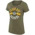 thumbnail image 2 of Women's G-III 4Her by Carl Banks Green Green Bay Packers City Team Graphic Lightweight Fitted Crewneck T-Shirt, 2 of 3