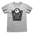 thumbnail image 1 of Nightmare Before Christmas - Camiseta Logotipo para Adultos Unisex (Gris Jaspeado), 1 of 2