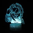 thumbnail image 1 of Luz LED 3D Night Light Childs Plays Chucky que cambia de color, 1 of 1