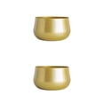 thumbnail image 3 of Billuyoard 2 Pcs Gold Metal Flower Pot Organizer Decorative Hole, Room Floor Storage with Vase Outdoor Wedding Display Living oro 18 cm * 16 cm * 10.5 cm 2piezas, 3 of 4
