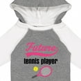 thumbnail image 4 of Inktastic Future Tennis Player Baby Girl Girls Long Sleeve Baby Bodysuit, 4 of 5