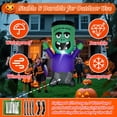 thumbnail image 3 of Monstruo verde inflable de Halloween de 1,2 m con LED - LOVTILAK, 3 of 7
