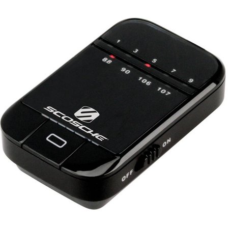 Scosche FMT5 Battery Powered FM Transmitter with 20 Preset (Best Fm Transmitter For Ipod Touch)