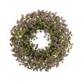thumbnail image 2 of Corona para puerta de entrada, corona de flores artificiales, regalo, guirnalda colgante multiusos. Violeta, 2 of 9