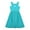Turquoise, variant on Aislor Kids Big Girls Chiffon Formal Party Ball Dress Halter Sequins Pageant Wedding Flower Girls Dress