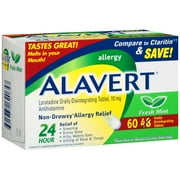 Alavert Loratadine Allergy 24Hour Relief (Fresh Mint Flavor Orally