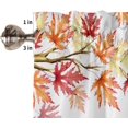 thumbnail image 2 of Thanksgiving Valance, Maple Leaves Valances for Windows, Kitchen Valances for Window, Fall Kitchen Curtains 54x18, Short Curtains Rod Pocket Bathroom Curtains Window, Kitchen Window Curtains, 2 of 5