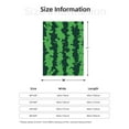 thumbnail image 5 of Fuzoiu Green Stripes Of Watermelon Print Flannel Throw Blanket,Light Weight Warm Decorative,Throw Blanket Cover for Sofa, Couch, Bedroom,Travel-80"x60", 5 of 6