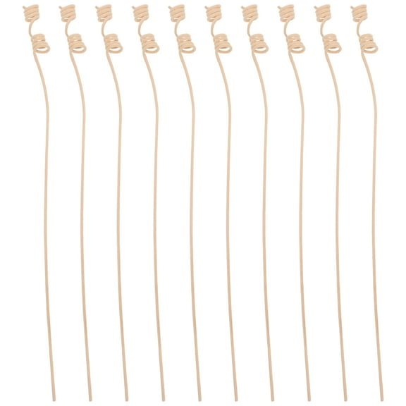 UPKOCH 10Pcs Rattan Reed Diffuser Sticks Light Yellow for Essential Oil Aroma Diffusers