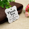 thumbnail image 2 of COCICA 200 Pcs 1.2x1.2 Inch Kraft Paper Gift Tags with String,Thank You Labels for Gifts Crafts Wedding Christmas, Brown, 2 of 4