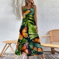 thumbnail image 2 of 2024 Summer Tropical Hawaiian Holiday Beach Dresses Plus Size Loose Women's Camisole Dress Sexy Ladies Party Backless Maxi Dress, 2 of 6