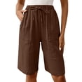 thumbnail image 2 of Pants for Women Casual Work Stretchy Slim Fit Trousers Office Slacks with Pockets, 2 of 6