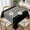 Black and White Stripes on Black, variant on Square Tablecloth Teal and White Stripes on Teal Table Cover Washable Table Cloths for Kitchen Dinning Party Tabletop Modern Decoration 60 x 60inch
