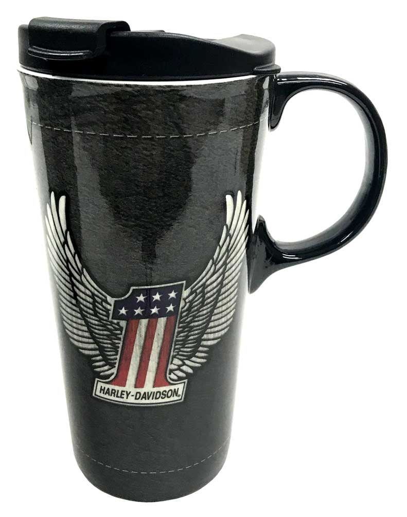 Harley-Davidson® Ride & Rest Travel / Coffee Ceramic Mug Set, Black &  Orange - Wisconsin Harley-Davidson