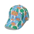 thumbnail image 3 of ibiyuan Womens Baseball Caps Summer Hats for Women Women's Tropical Banana Leaf Printed Baseball Cap for Spring and Summer Fashion, 3 of 3