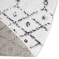 thumbnail image 6 of Unique Loom Paxon Trellis Collection Area Rug - Maeve (7' 10" Round Ivory Black/Ivory), 6 of 7