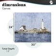 thumbnail image 4 of Stupell Industries Coastal Picturesque Lighthouse Island Canvas Art, 30 x 24, by Kim Curinga, 4 of 8