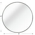 thumbnail image 6 of Bathroom Mirror 39 Inch Black Metal Framed Round Bathrrom Mirror for Wall.(W2203134993),Wall Mirror, 6 of 10