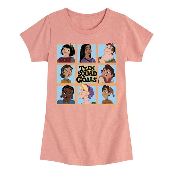 Disney Wish - Teen Squad Goals Grid - Toddler & Youth Girls Short Sleeve Graphic T-Shirt