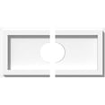 thumbnail image 1 of Ekena Millwork CMP10X5RE2-02000 2 in. ID x 3.5 in. Rectangle Architectural Grade PVC Contemporary Ceiling Medallion - 2 Piece, 1 of 7
