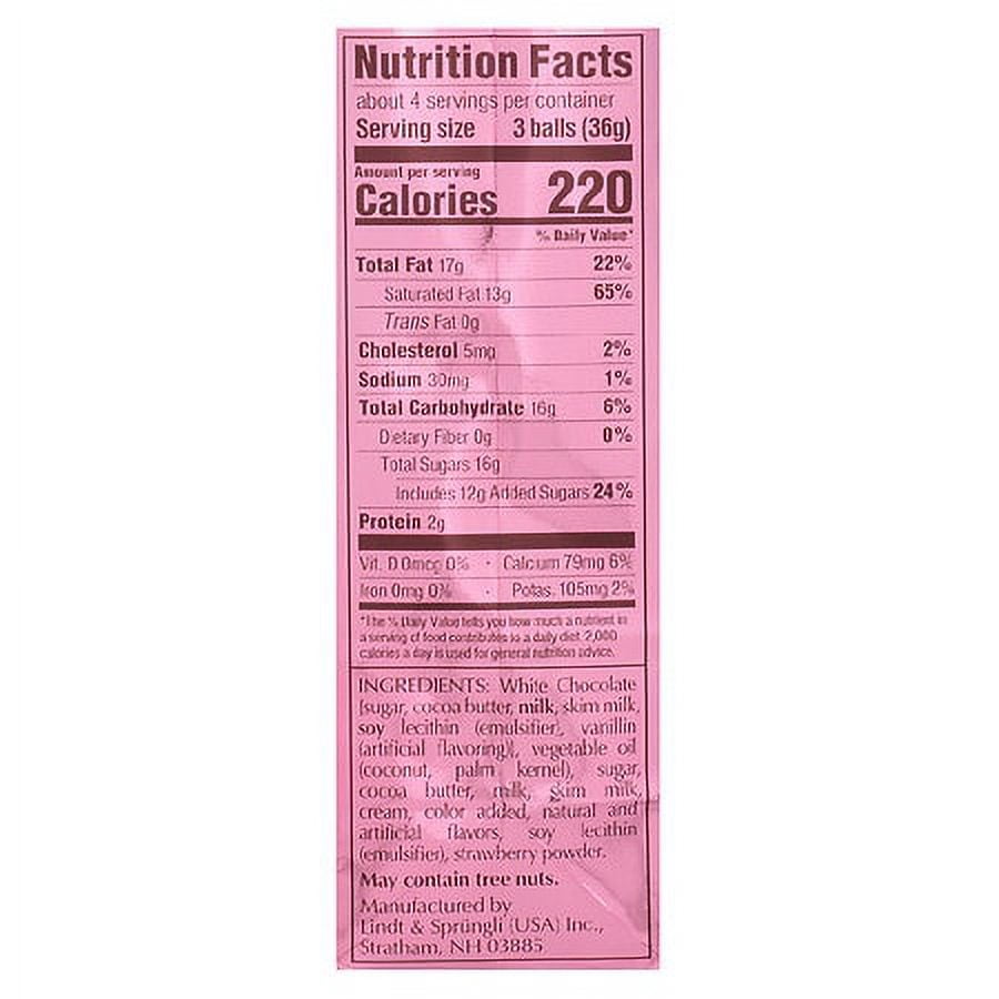 Lindor Valentine's Strawberry & Cream Truffles Bag 5.1 oz Pack of 2