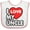 White and Pink, variant on Inktastic I Love My Uncle Boys or Girls Baby Bib