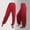 Red Womens Full Length Pants, variant on Stylish Fashion Women's Elastic Loose Relaxed Cotton Soft Yoga Active Sports Dance Pants Comfy Holiday Female Dressy Fashion Hot Pink 12