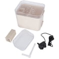thumbnail image 2 of Pet Drinking Fountain, Automatic Household Inclined Design Pet Water Feeder USB Charging 2L Capacity Floor with Power-off  for Cat for Dog USB Interface 5V Double Bowl,USB, 2 of 8
