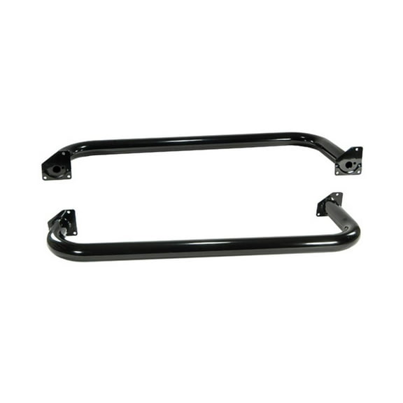 Rugged Ridge by RealTruck 3" Tube Side Steps for Wrangler TJ | Gloss Black, Round | 11590.04 | Compatible with 1997-2006 Jeep Wrangler TJ