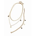 thumbnail image 2 of Juego de pulsera y collar combinado de oro laminado, 2 of 7