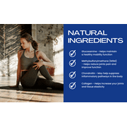 ALFLEXIL Glucosamine, Chondroitin, Collagen, Hyaluronic Acid - Capsules Supplement for Joint & Bone Health - 90 Capsules