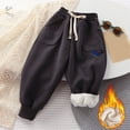 thumbnail image 2 of Gibobby Boys Pants Toddler Baby Boy Winter Active Jogger Pants Elastic Waist Pocket Solid Color Athletic Sweatpant 2T 3T 4T 5T 6T 7T 8T Little Boys Winter Pants(4-5 Years,Grey), 2 of 4