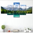 thumbnail image 3 of TISHIRON 5PCS Framed landscape theme Canvas Wall Art Set,50"x24" Sunset Lake Tree Canvas Prints Picture for Living Room, Bedroom, Office Home Wall Decor, 3 of 7