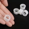 thumbnail image 4 of Uxcell 12.75mmx16.35mmx10mm Flanged Sleeve Bearings Nylon Bushings, White 10 Pack, 4 of 5