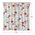 thumbnail image 5 of Waterproof Beautiful Colorful Floral Shower Curtain 72x72 Inch Boho Style Polyester Unique Shower Curtain for Bathroom Hotel Home Decor with 12 Plastic Hooks, 5 of 5