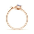 thumbnail image 2 of ANGARA Natural Solitaire Tanzanite Infinity Knot Ring in 14K Rose Gold for Women (Size-5mm) | December Birthstone, Birthday, Anniversary, Jewelry Gift for Women | Natural Tanzanite Ring, 2 of 9
