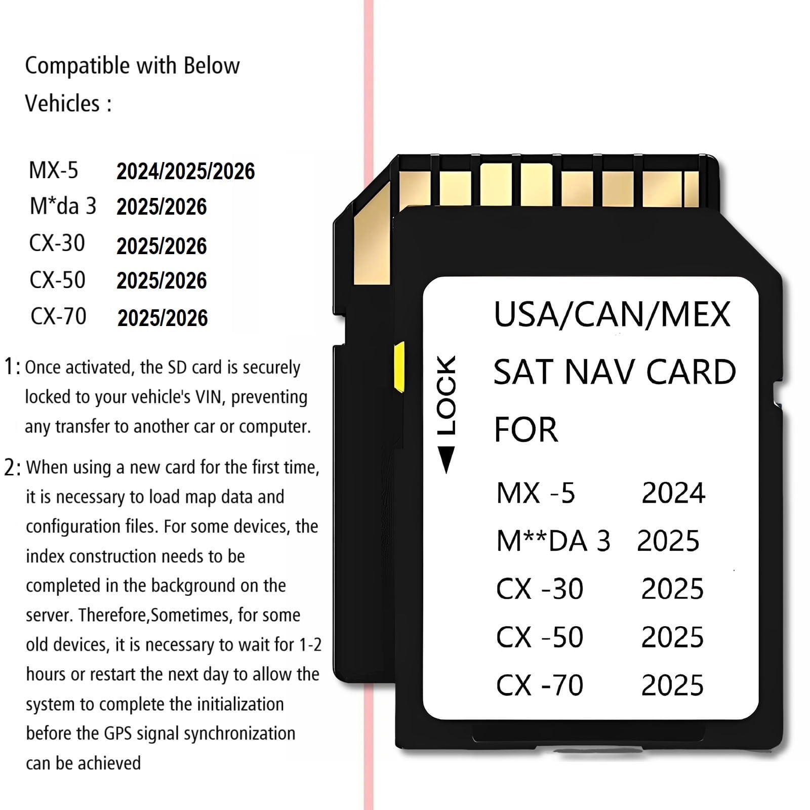 Latest Navigation Memory SD Card Compatible with MZD 3(2021-2023), Cx30(2021-2023), Cx50(2022-2023),Mx30(2022-2023),Cx5(2021-2023), Cx9(2021-2023),(NAVISD2123)