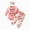 H175-Pink, variant on TOWED22 Newborn Baby Girl Fall Winter Clothes Outfit Set Sweet Ruffle Romper, Pants and Headband Infant Clothing,12-18 M