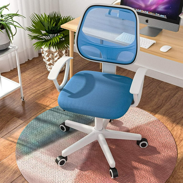Mecor Kids Desk Chair Teens Computer Chair with Low Back Arm Adjustable Swivel Study Chair Blue Walmart