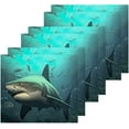 thumbnail image 3 of GZHJMY Sharks Cotton Washcloths Set of 2, 12"x12" Super Soft Absorbent Wash Cloths Bathroom Face Cloths Fingertip Towels for Gym Hotel and Spa, 3 of 7