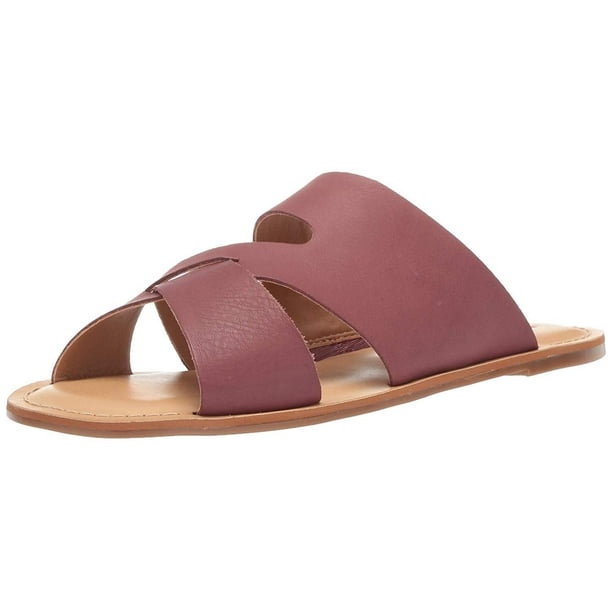branded flat sandals