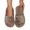 Brown -AD04, variant on Slippers for Women Open Toe House with Heart Printed Fuzz shoes Indoor Use, Bedroom Slippers, Comfy Fit, Women's Footwear, Open Toe Design