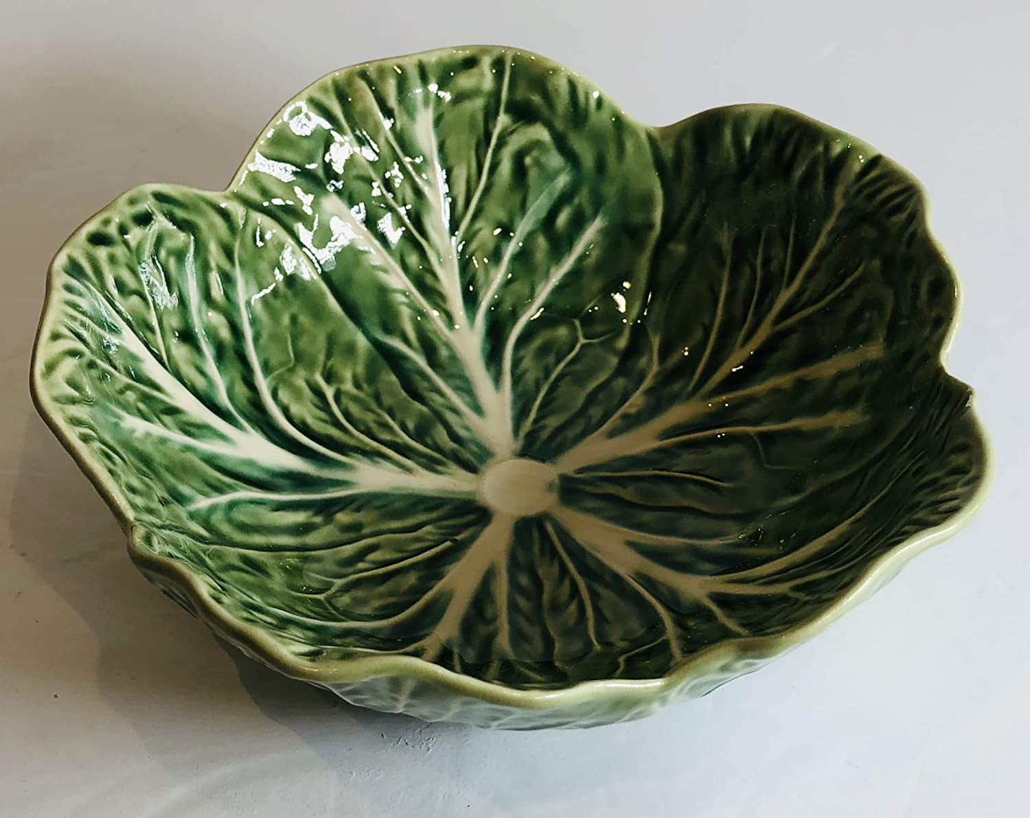 Footed Bowl Bordallo Pineheiro Large Cabbage Leaf Serving Bowl