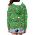 thumbnail image 3 of DISNIMO Christmas Dachshund Hoodie for Kids Snowflake Hoodies Jackets for Girls Graphic Zip Up Hoodie Sweatshirt Boys Zipper Sweatshirts Size 8-10 Clothing Unisex Fall Clothes Kid, 3 of 7
