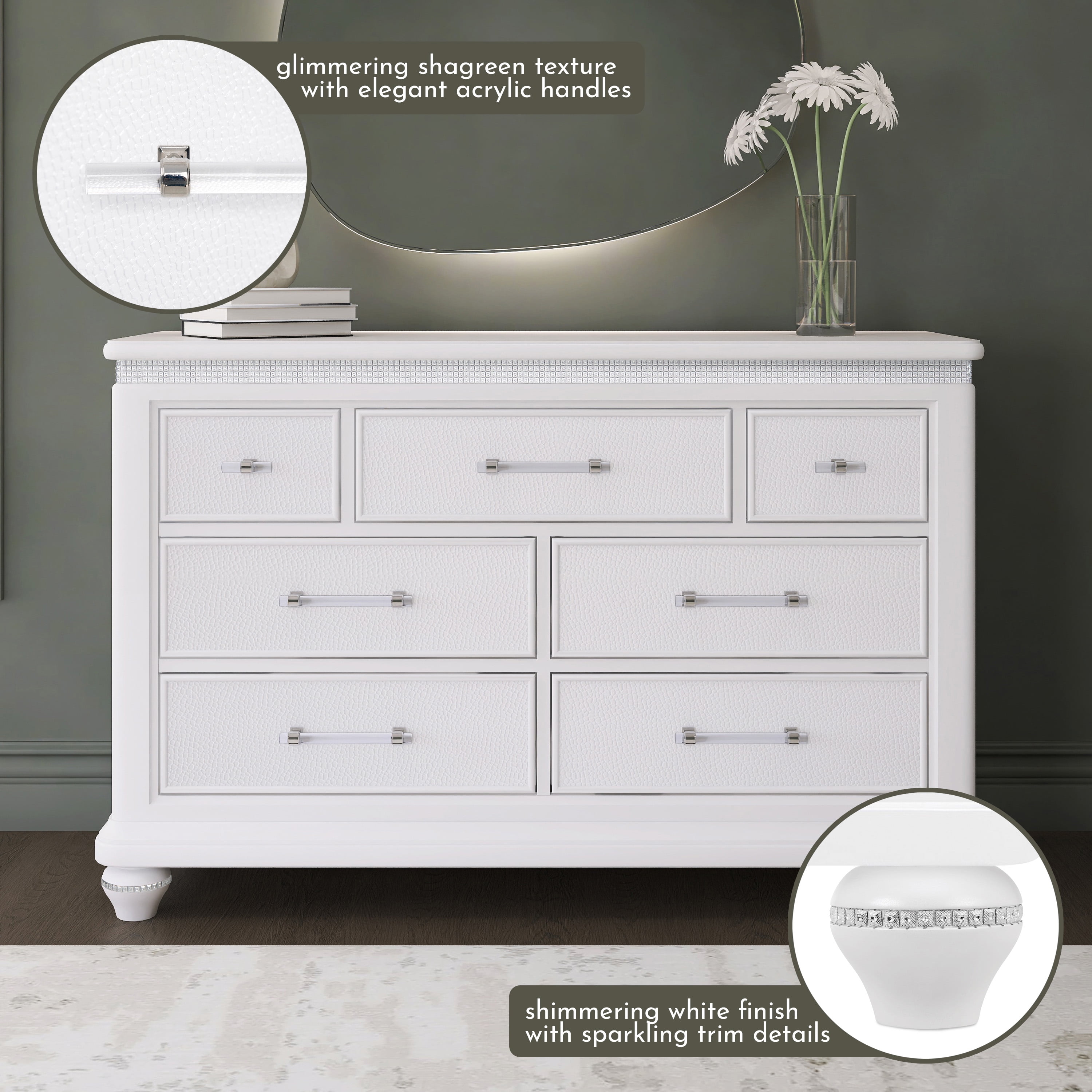 Evolur Nova Double Dresser, Stardust
