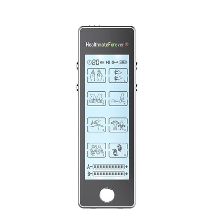 HealthmateForever TS8ABV Touch Screen Tens Unit & Muscle Stimulator (Silver)