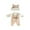B#Khaki, variant on STPToys Doll Clothes for 10-12 Inch Dolls,Reborn Doll Clothes Set with Hat for Realistic Dolls Outfit Accessories - Khaki