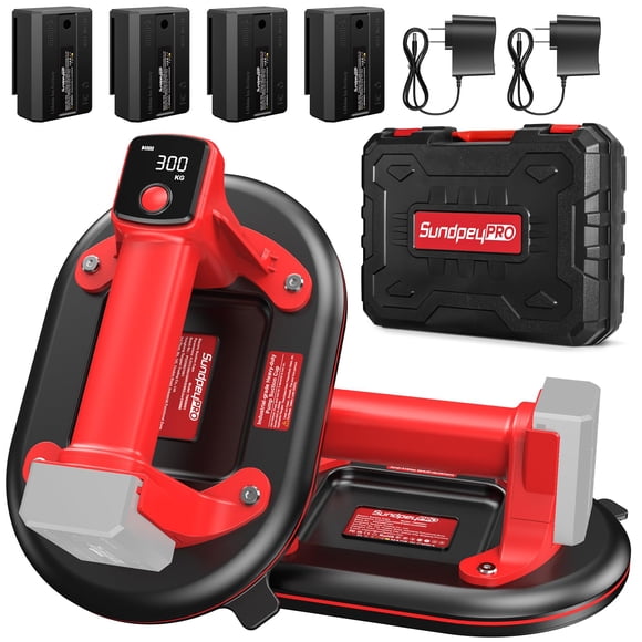 SundpeyPRO Ventosa Eléctrica para Cristal 10" con Carga de 300 kg